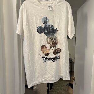 White Disneyland Graphic T-Shirt